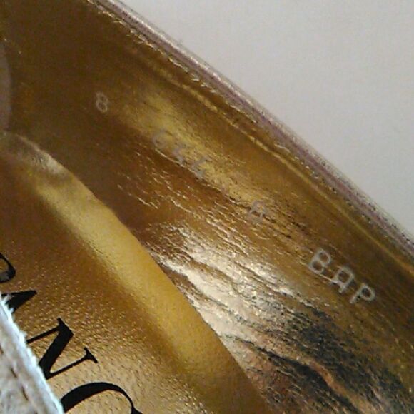 NEW Pancaldi Heels in Gold Leather - Picture 9 of 10